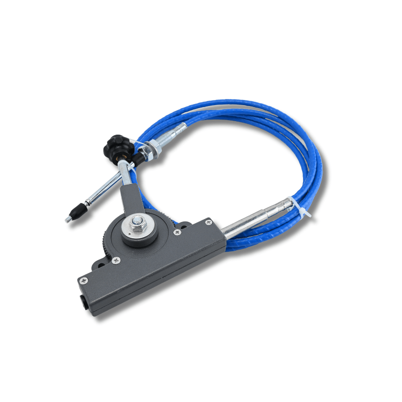 New Throttle Cable With Control Handle for Excavators Loaders Tractors - Blue - Fab Heavy Parts