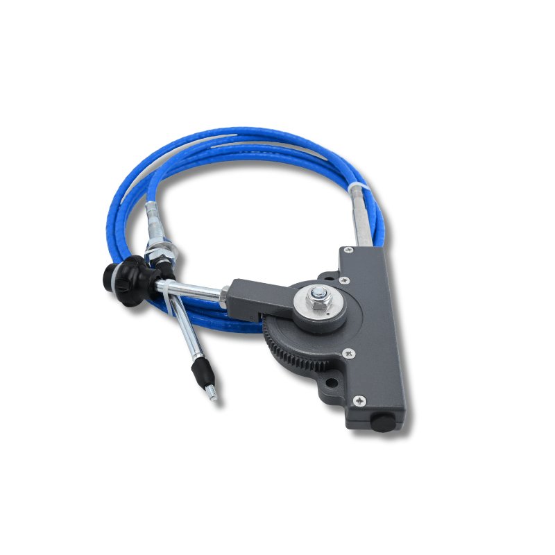 New Throttle Cable With Control Handle for Excavators Loaders Tractors - Blue - Fab Heavy Parts