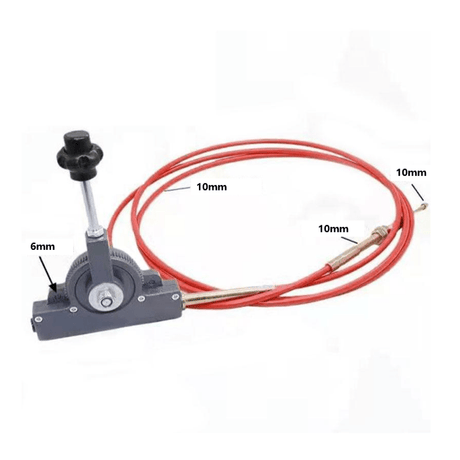 New Throttle Cable With Control Handle for Excavators Loaders Tractors - Fab Heavy Parts