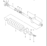 New Track Adjuster Cylinder Assembly 9106414 for Hitachi EX60 - 2 EX60 - 3 EX75UR EX75UR - 3 - Fab Heavy Parts