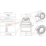 New Travel Motor Final Drive Assembly Fits for Caterpillar 303.5C 303.5CCR 303.5D 303.5E 303.5ECR - Fab Heavy Parts