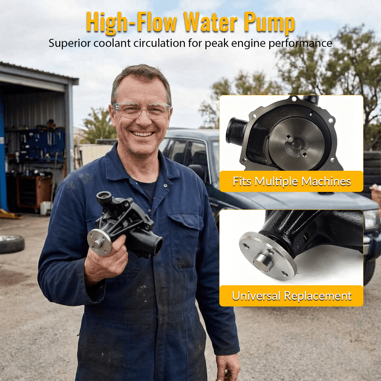 New Water Pump ME995303 for Mitsubishi 6D16 6D14 Engine Final clearance - Fab Heavy Parts