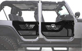 Off - Road Steel Tubular Door with Side View Mirror for 2007 - 2018 Jeep Wrangler JK 4 - Door - Fab Heavy Parts