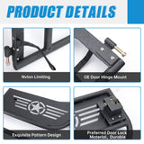 Off - Road Steel Tubular Door with Side View Mirror for 2007 - 2018 Jeep Wrangler JK 4 - Door - Fab Heavy Parts