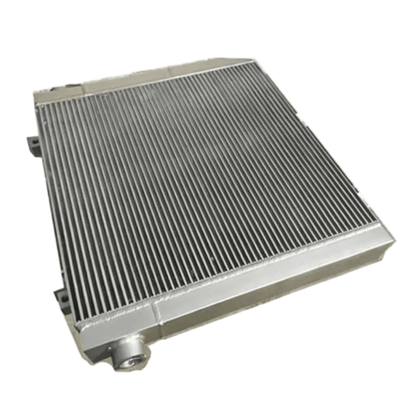 Oil Cooler 02250166 - 257 for Sullair Air Compressor 900XHH 1150XHH 1350XH - Fab Heavy Parts