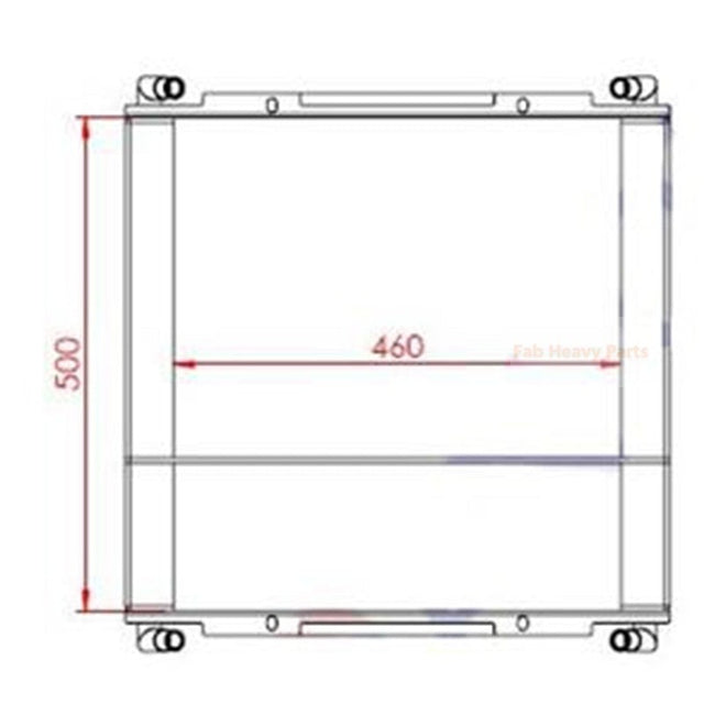 Hydraulic Oil Cooler 11886550 for Volvo Excavator BL61 BL61PLUS