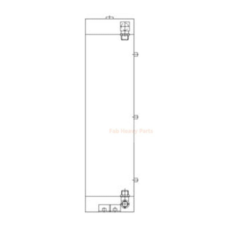 Enfriador de aceite hidráulico 11LF-30042 11LF-30041 para excavadora Hyundai HL740-7 HL740TM-7