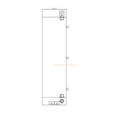 Enfriador de aceite hidráulico 11LF-30042 11LF-30041 para excavadora Hyundai HL740-7 HL740TM-7