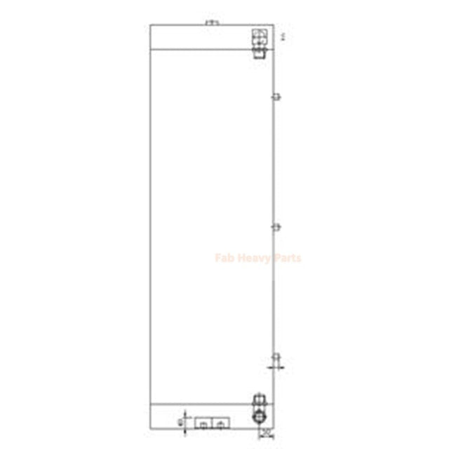 Hydraulic Oil Cooler 11LH-30040 for Hyundai Excavator HL780-7A