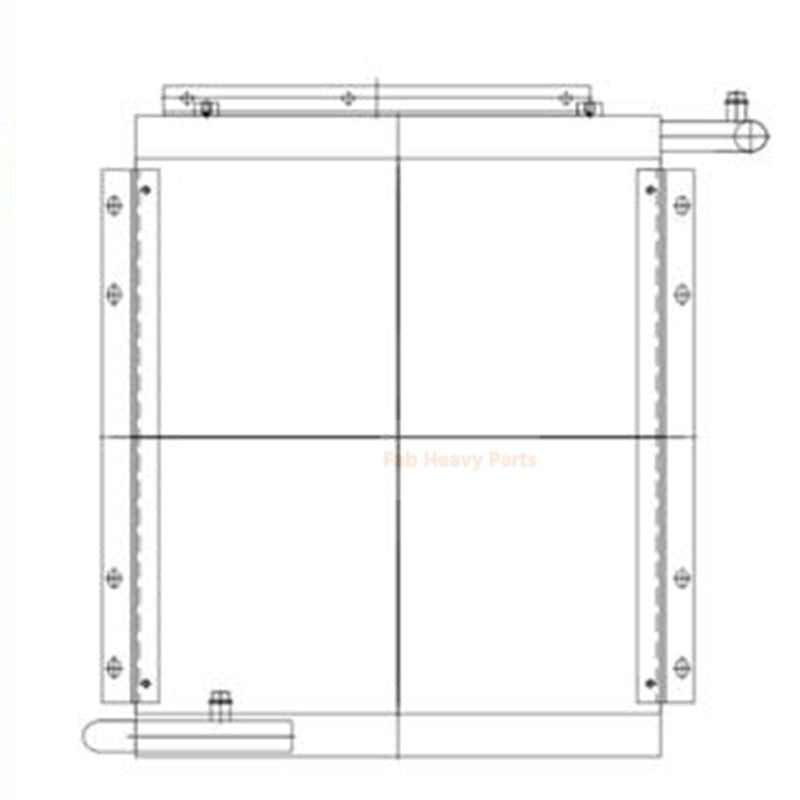 Hydraulic Oil Cooler 11N1-42120 for Hyundai Excavator R80-7