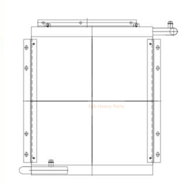 Hydraulic Oil Cooler 11N1-42120 for Hyundai Excavator R80-7