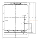 Hydraulic Oil Cooler 13C0000-2 for Doosan Excavator S290LC-V S290LL