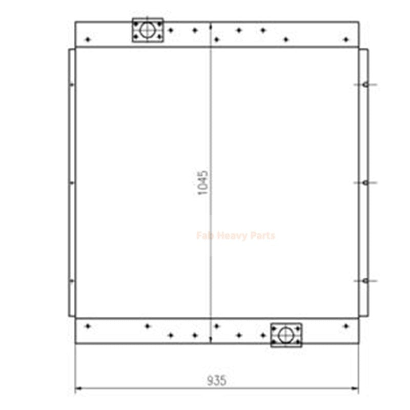 Hydraulic Oil Cooler 14536042 14523877 for Volvo Excavator EC700B EC700C
