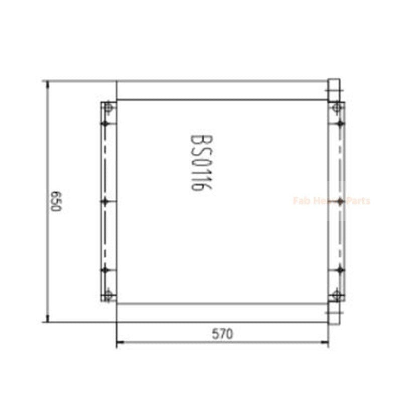 Hydraulic Oil Cooler 190-5789 1905789 for Mitusbishi Engine 4M40 Fits for Caterpillar Excavator CAT 307C