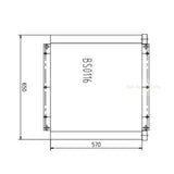 Hydraulikölkühler 190-5789 1905789 für Mitsubishi-Motor 4M40. Passend für Caterpillar-Bagger CAT 307C