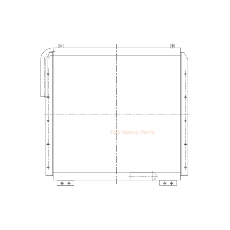 Hydraulic Oil Cooler 2452U433S11 for Kobelco SK400 SK400LC Excavator