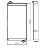 Refroidisseur d'huile hydraulique 2459208 245-9208 Fits pour Caterpillar Cat Excavator E329D E324D E325D