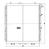 Hydraulic Oil Cooler 4214359 for Hitachi EX1800 Excavator