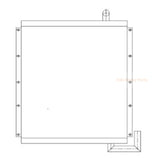 Hydraulic Oil Cooler 4215095 for Hitachi Excavator EX270-1