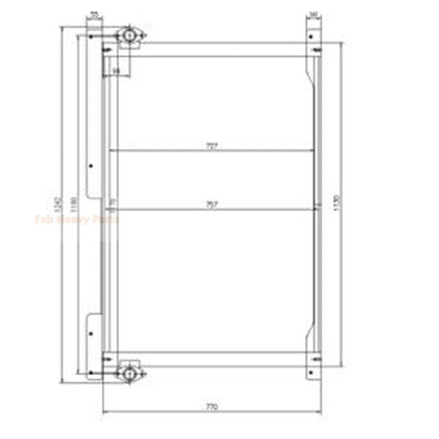 Hydraulic Oil Cooler 4682426 for Hitachi EX1200-6 Excavator
