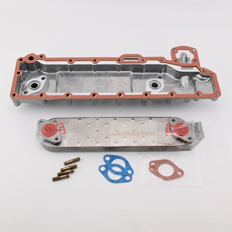 Oil Cooler Assembly 8970200373 for Isuzu Engine 4BG1 4BD1 Fits for John Deere Excavator 180 180CW 135C - Fab Heavy Parts