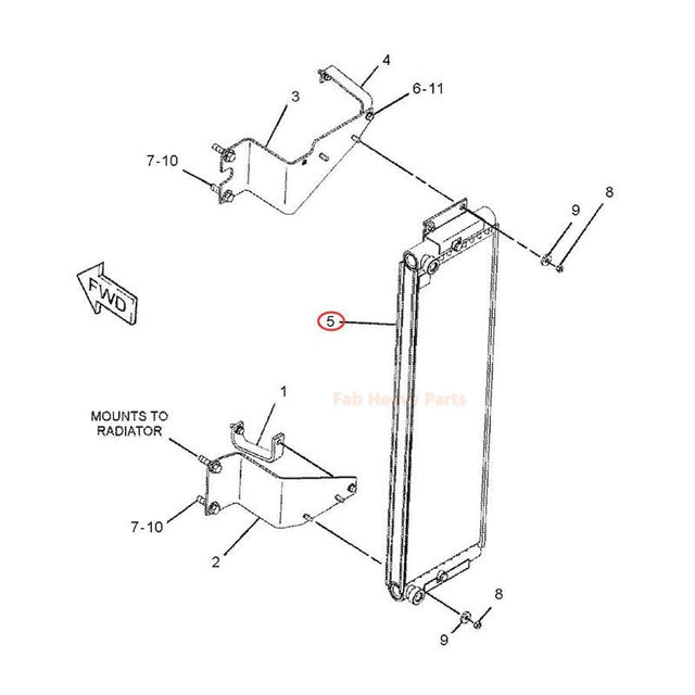 Hydrauliöljyn jäähdyttimen ydin 234-8945 2348945 Sopii Caterpillar CAT -moottoriin 3408E 3406C Traktori 631G 637G D8R D9N