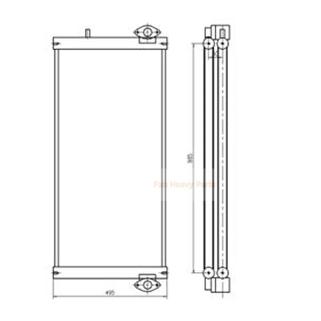 Hydraulic Oil Cooler for Doosan Excavator DX260LC