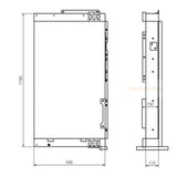 Hydraulic Oil Cooler K9002111 for Doosan Excavator DX340LC