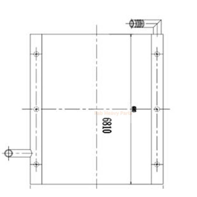 Hydraulic Oil Cooler LN00036 for Sumitomo Excavator SH120-2
