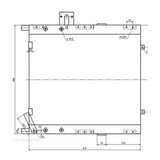 Hydraulic Oil Cooler LNG0171 for Sumitomo Excavator SH200A1