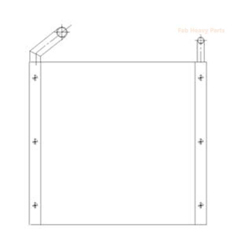 Hydraulic Oil Cooler YW05PU0002S002 for Kobelco Excavator SK100 SK120 SK130 SK115DZ