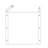 Hydraulic Oil Cooler YW05PU0002S002 for Kobelco Excavator SK100 SK120 SK130 SK115DZ