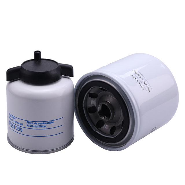 Kit de filtres à huile et à carburant P550318 et P551039 pour moteur Kubota V2203, compatible avec Bobcat 753 763 763F 773 773G 775 S130 S150 S160 S175 S510