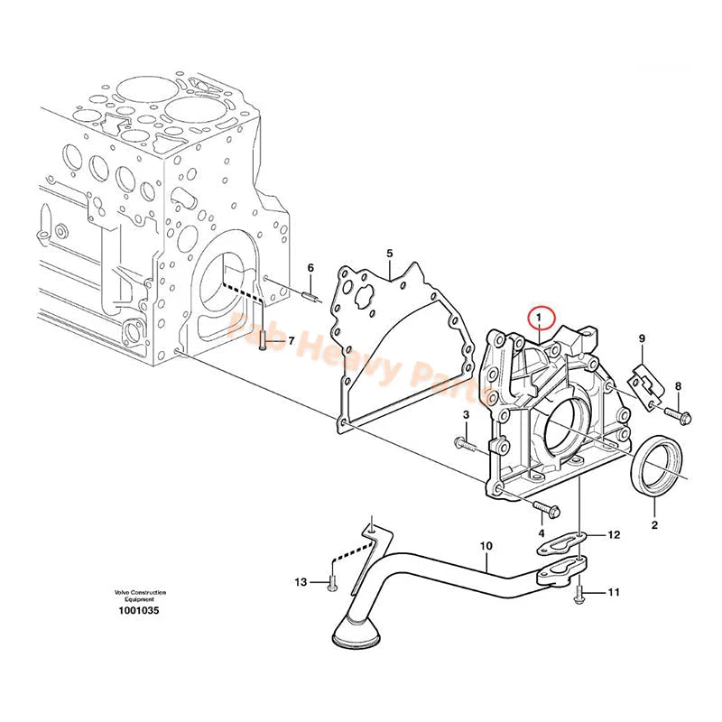 Oil Pump 04258673 for Volvo Deutz Engine BF6M2012C - Fab Heavy Parts