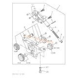 Oil Pump 1131002010 for Isuzu Engine 6RB1 Hitachi Excavator CX1000 CX1100 CX1800 CX2000 EX1000 EX400 EX400 - 3 EX400 - 5 - Fab Heavy Parts