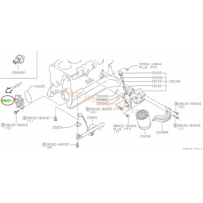 Oil Pump 15010 - 1W402 15010 - 1W401 for Nissan Engine QD32 QD32ETI QD32TI - Fab Heavy Parts