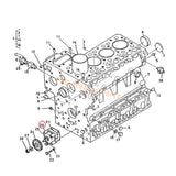 Oil Pump 15471 - 35010 for Kubota Excavator KH - 101 KH - 151 KX101 KX151 Tractor L2500DT L2500F L2850DT - Fab Heavy Parts