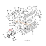 オイルポンプ17331-35013 17331-35010 17331-35012 for Kubota Engine D1703 V2203 D1102