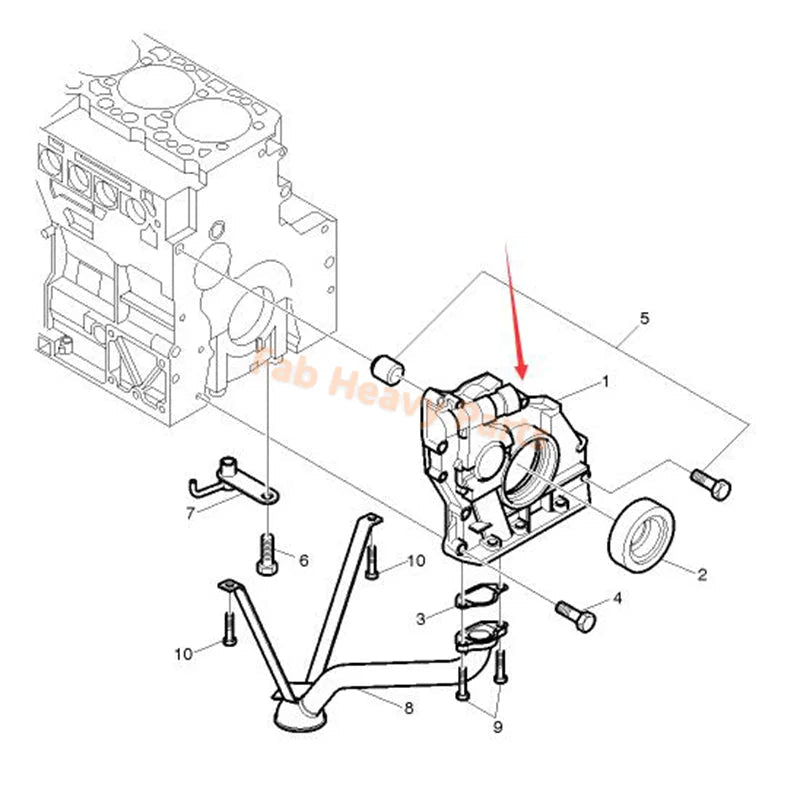 Oil Pump 21486014 for Volvo Bus B6R B7R Truck FE DE - Fab Heavy Parts