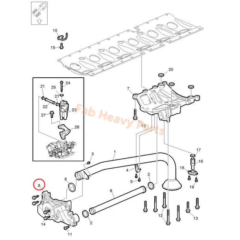 Oil Pump 21736639 20835230 for Volvo Truck FM Bus B11R B9L