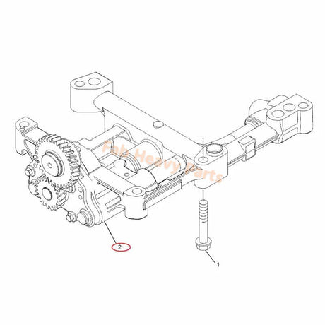 Oil Pump 225 - 8329 2258329 Fits for Caterpillar CAT Engine C4.4 Excavator 312D2 315C 318D2 L M313C M315C M317D2 Backhoe 414E 428D 432E 450E - Fab Heavy Parts