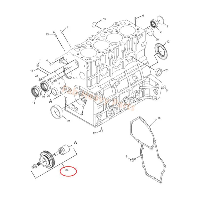 Oil Pump 3393017 339 - 3017 Fits for Caterpillar CAT Engine 3013C 3024C C1.1 C1.5 C2.2 - Fab Heavy Parts