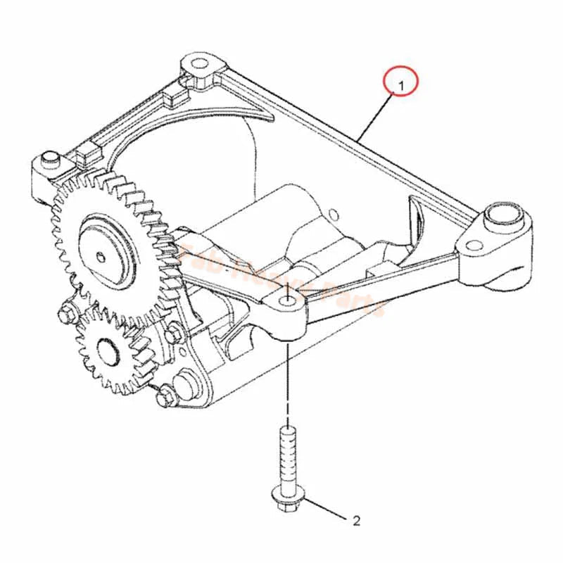Oil Pump 373 - 8014 3738014 Fits for Caterpillar CAT Engine C6.6 C7.1 Excavator 320D GC 320DL 320D2 323DL M316D M318D M322D - Fab Heavy Parts