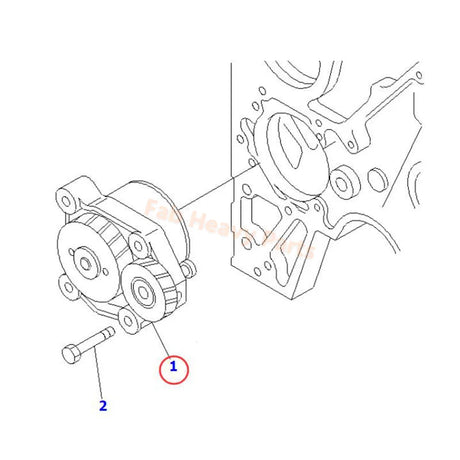 Oil Pump 6742015525 6742015201 Fits for Komatsu Engine 6D114 S6D114E - 1 - GD S6D114E - 1 - KB Excavator PC300 - Fab Heavy Parts