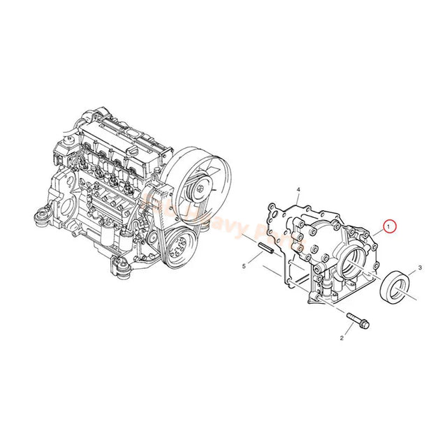 Cubierta frontal de la bomba de aceite 04289740 04507271 para el motor Deutz BFM1013 BF4M1013 BF4M1013C BF4M1013E BF6M1013