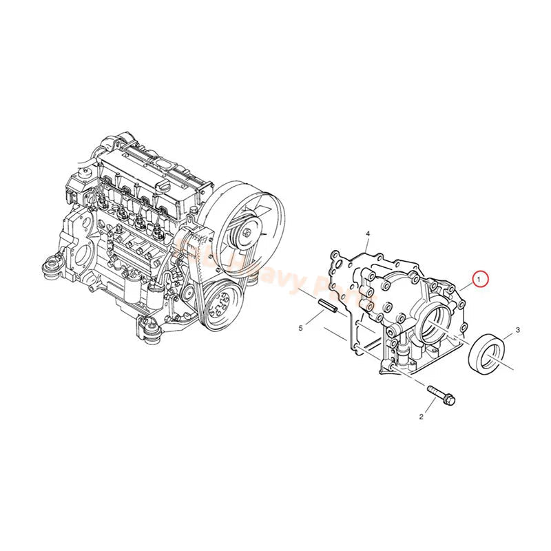 Oil Pump Front Cover 20882047 20515177 for Volvo TAD520 TAD720 TAD721 TAD722 L40 L40B L45 L45B - Fab Heavy Parts