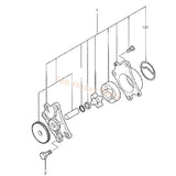 Ölpumpe XJAF-01670 für Hyundai Bagger R28-7 R35-7 R36N-7 R25Z-9A R27Z-9