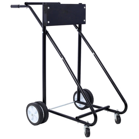 Outboard Boat Motor Stand Engine Carrier Cart Dolly for Storage 315lbs Weight Capacity w/Wheels Black - Fab Heavy Parts