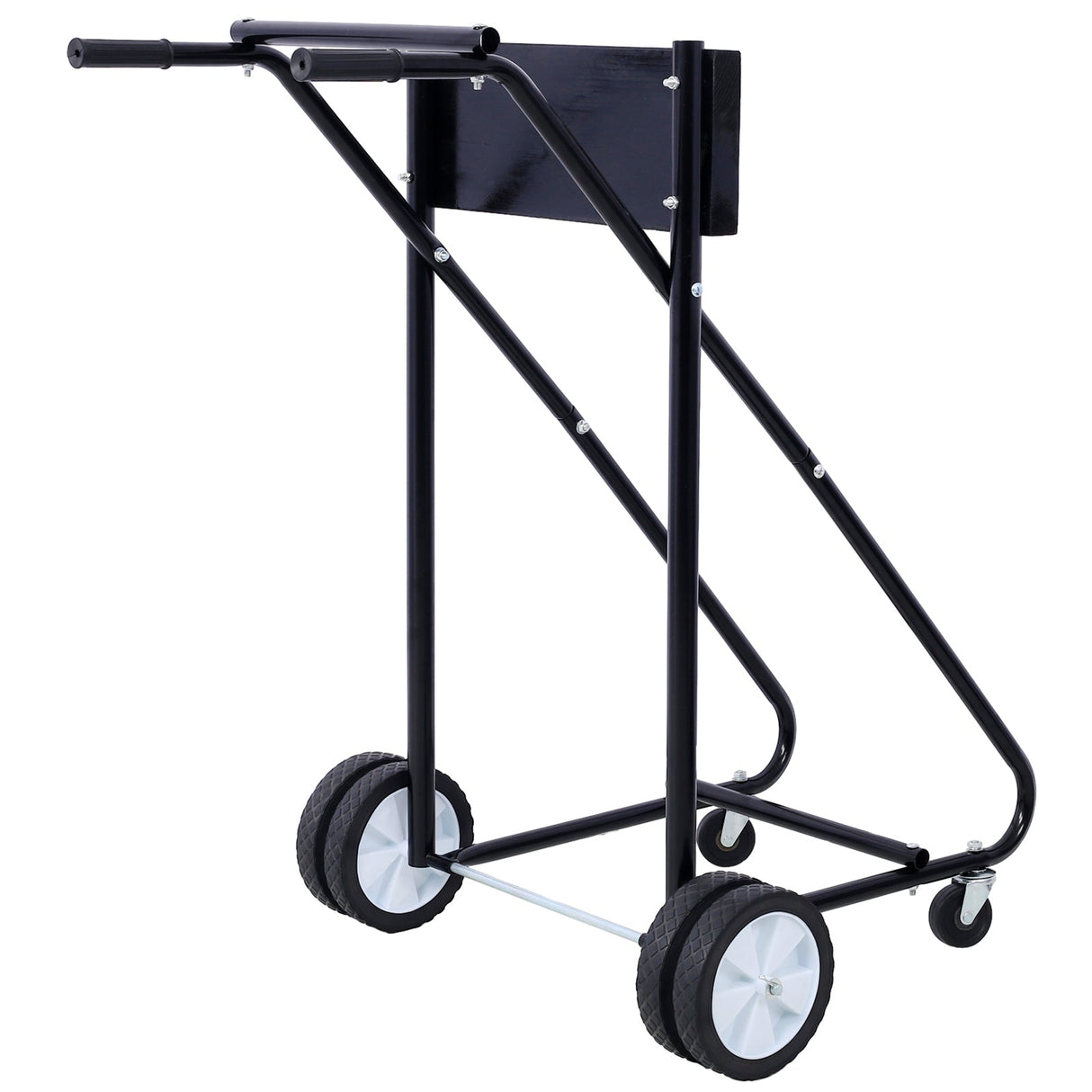Outboard Boat Motor Stand Engine Carrier Cart Dolly for Storage 315lbs Weight Capacity w/Wheels Black - Fab Heavy Parts