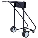 Outboard Boat Motor Stand Engine Carrier Cart Dolly for Storage 315lbs Weight Capacity w/Wheels Black - Fab Heavy Parts